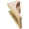 Ekena Millwork 4"W x 4"D x 8"H Wide Helena Rough Cedar Woodgrain TimberThane Corbel, Primed Tan CORUR04X04X08HELRCPR - alternate 6